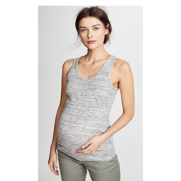 Ingrid & Isabell Maternity Tank In Heather - Picture 1 of 6